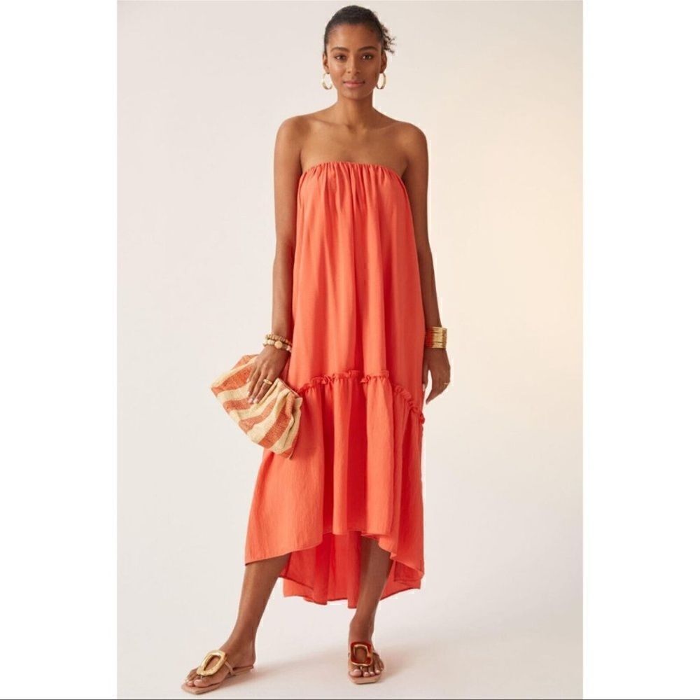 Anthropologie Strapless Maxidress New Sizemedium
